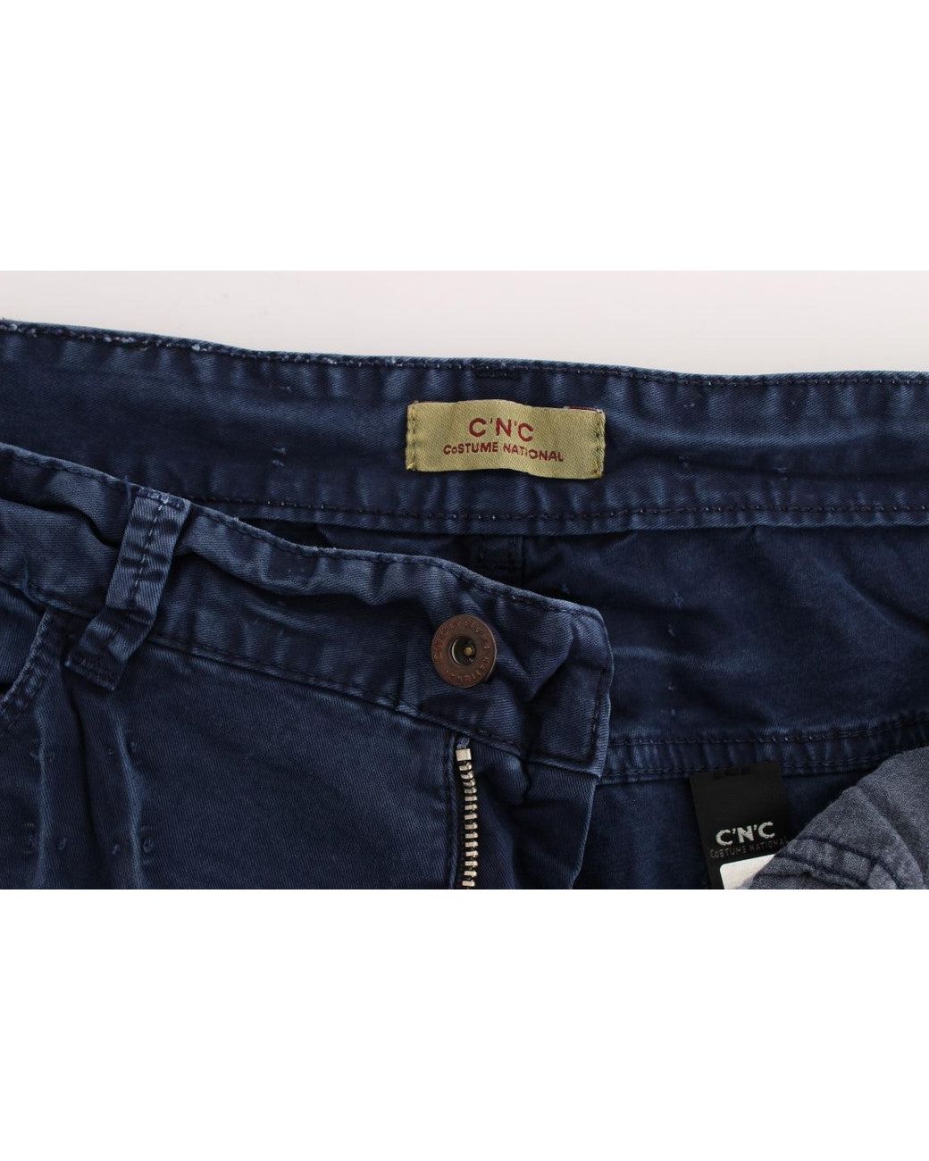 CoSTUME NATIONAL Blue Cotton Blend Denim Jeans