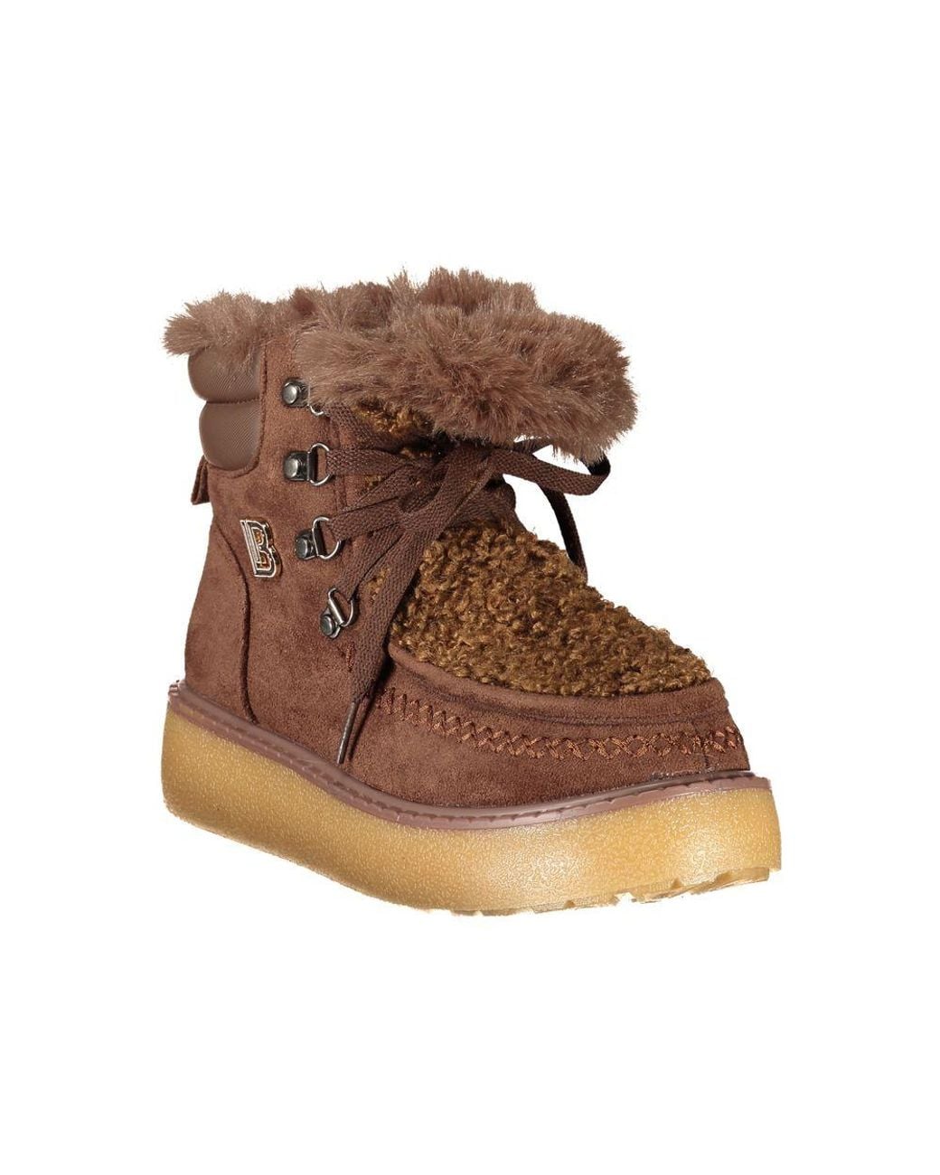 Laura Biagiotti Brown Polyurethane S Boot