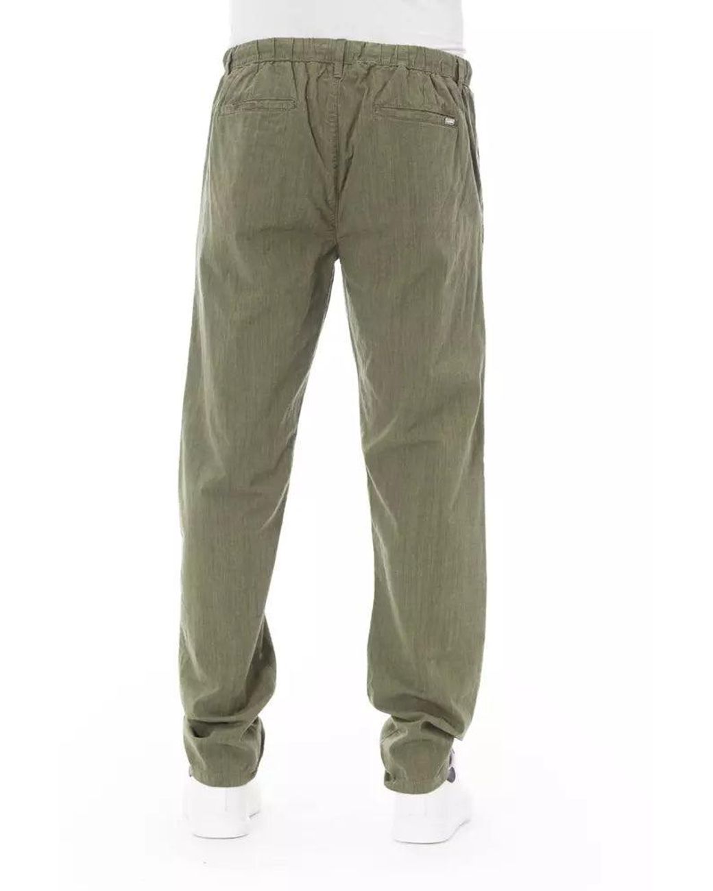 Baldinini Green Cotton Jeans & Pant for men