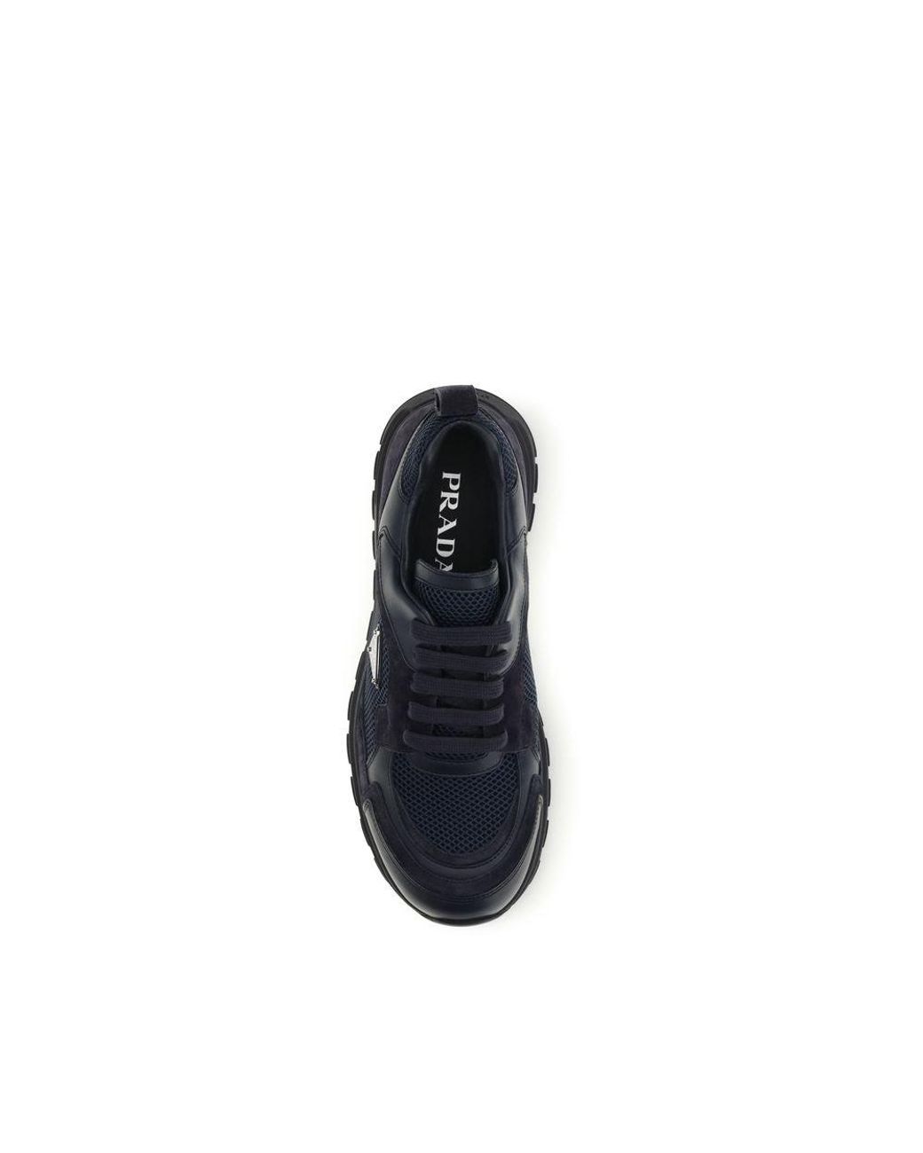 Prada Blue Fabric Athletic Sneakers for men