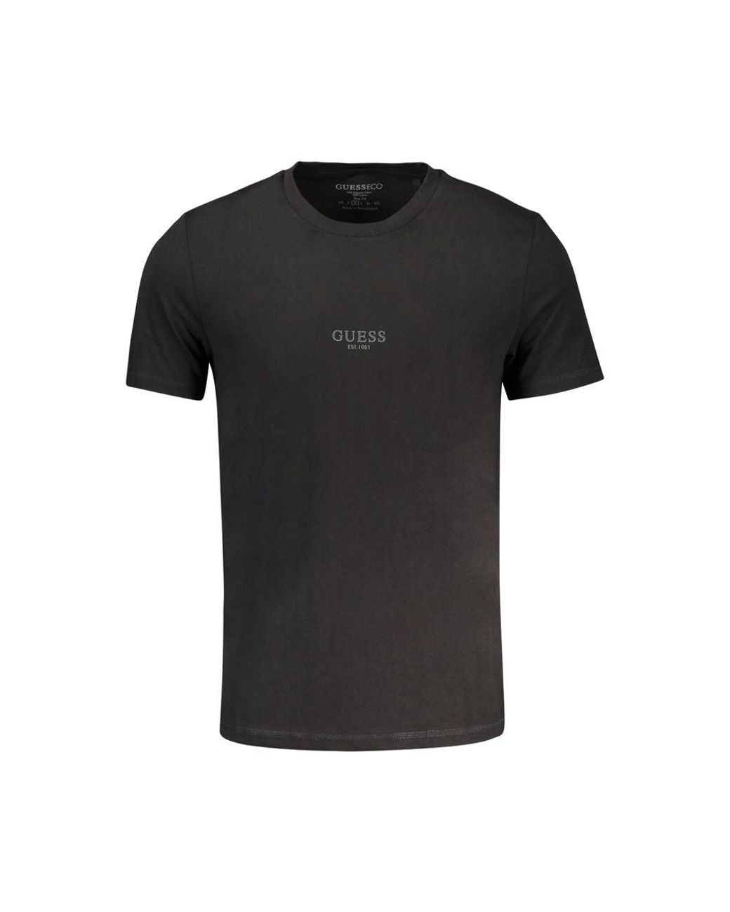Guess Black Cotton T for men