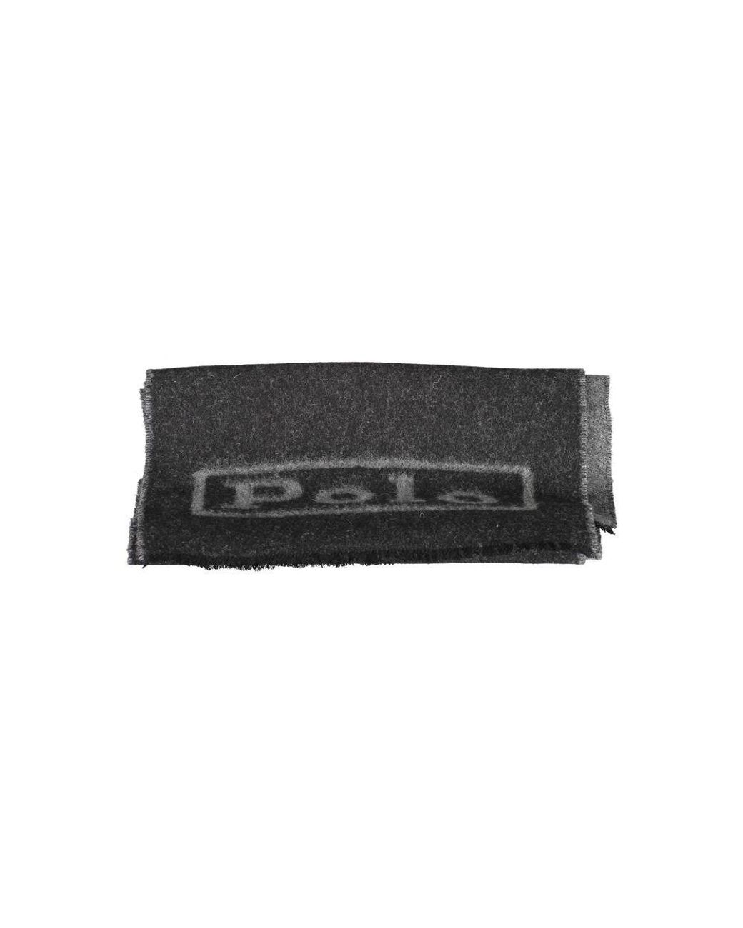 Ralph Lauren Black Nero Lana Uomo Scarf for men
