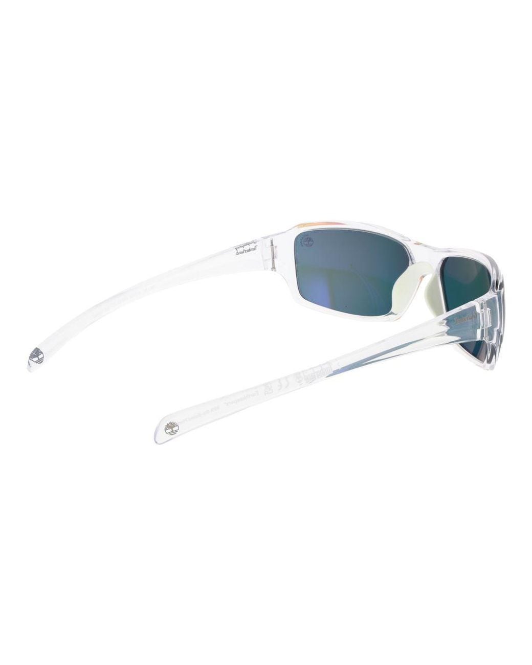 Timberland White Transparent Plastic Sunglasses for men