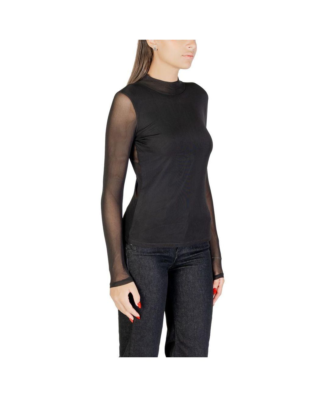 ONLY Black Recycled Polyester Blouse