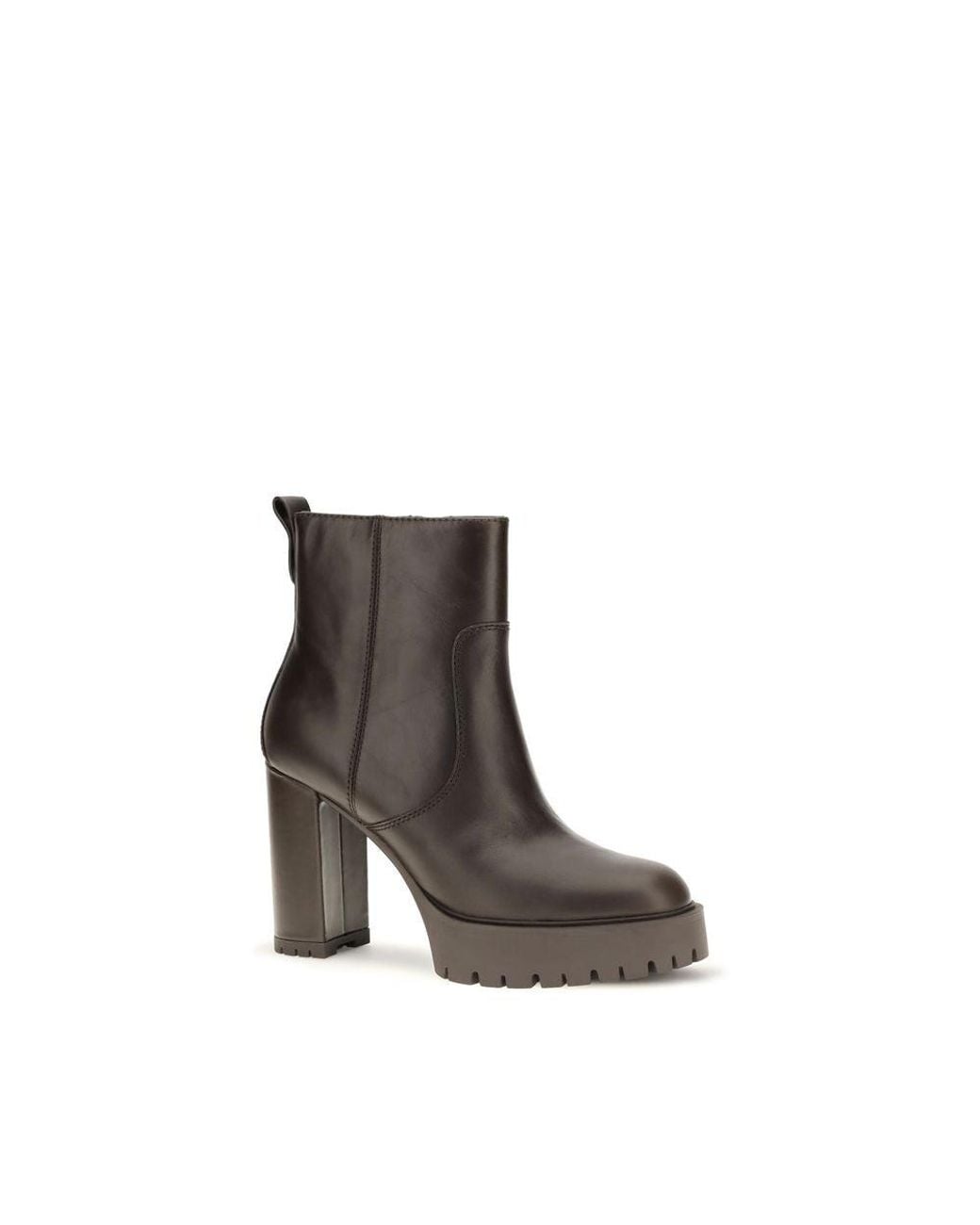 Pinko Gray Brown Calf Leather Bos Taurus Ankle Boots