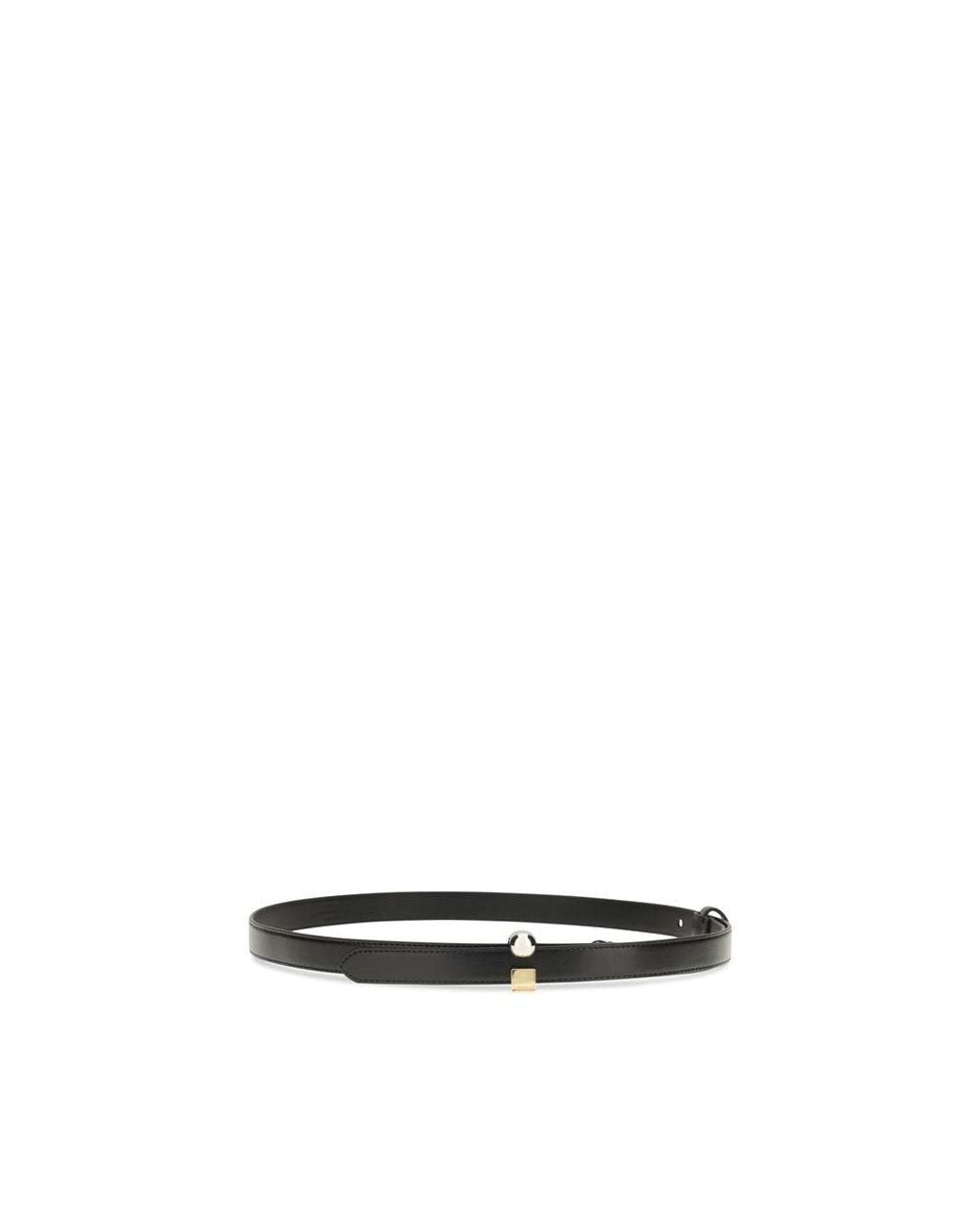 Jacquemus Black Calf Leather Bos Taurus Regular Belt