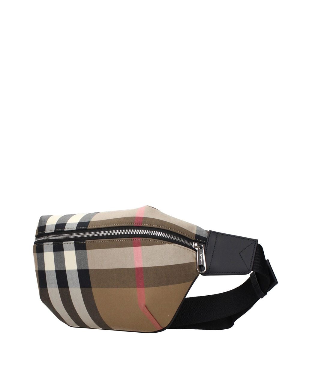 Burberry Black Beige Fabric Backpack for men