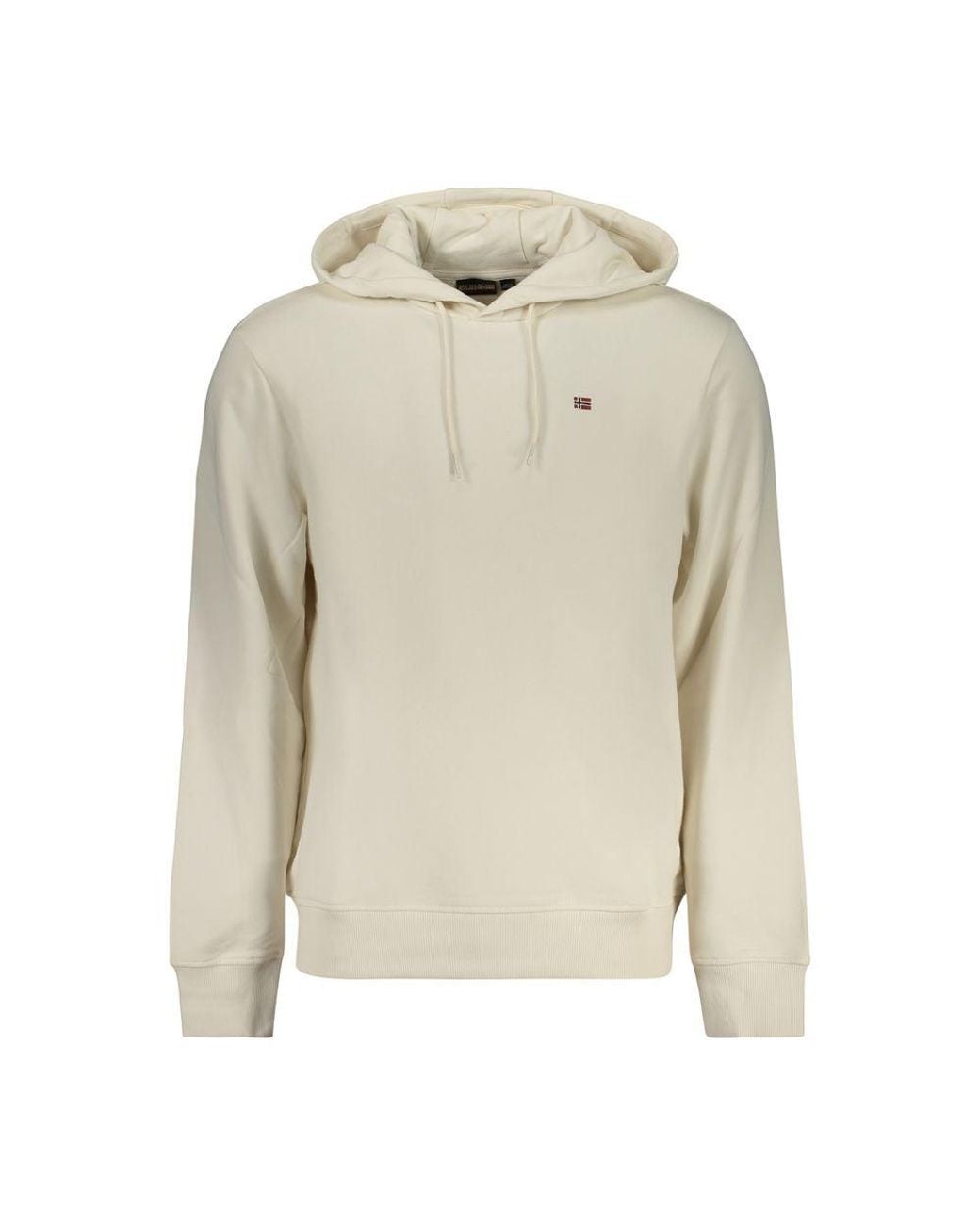 Napapijri Natural White Cotton Men's Sweatshirt for men