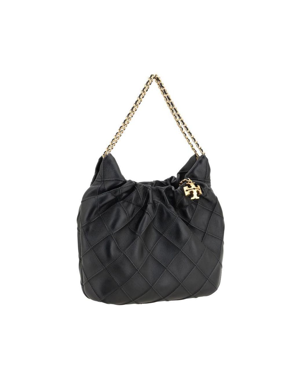Tory Burch Black Lamb Ovis Aries Shoulder Bag
