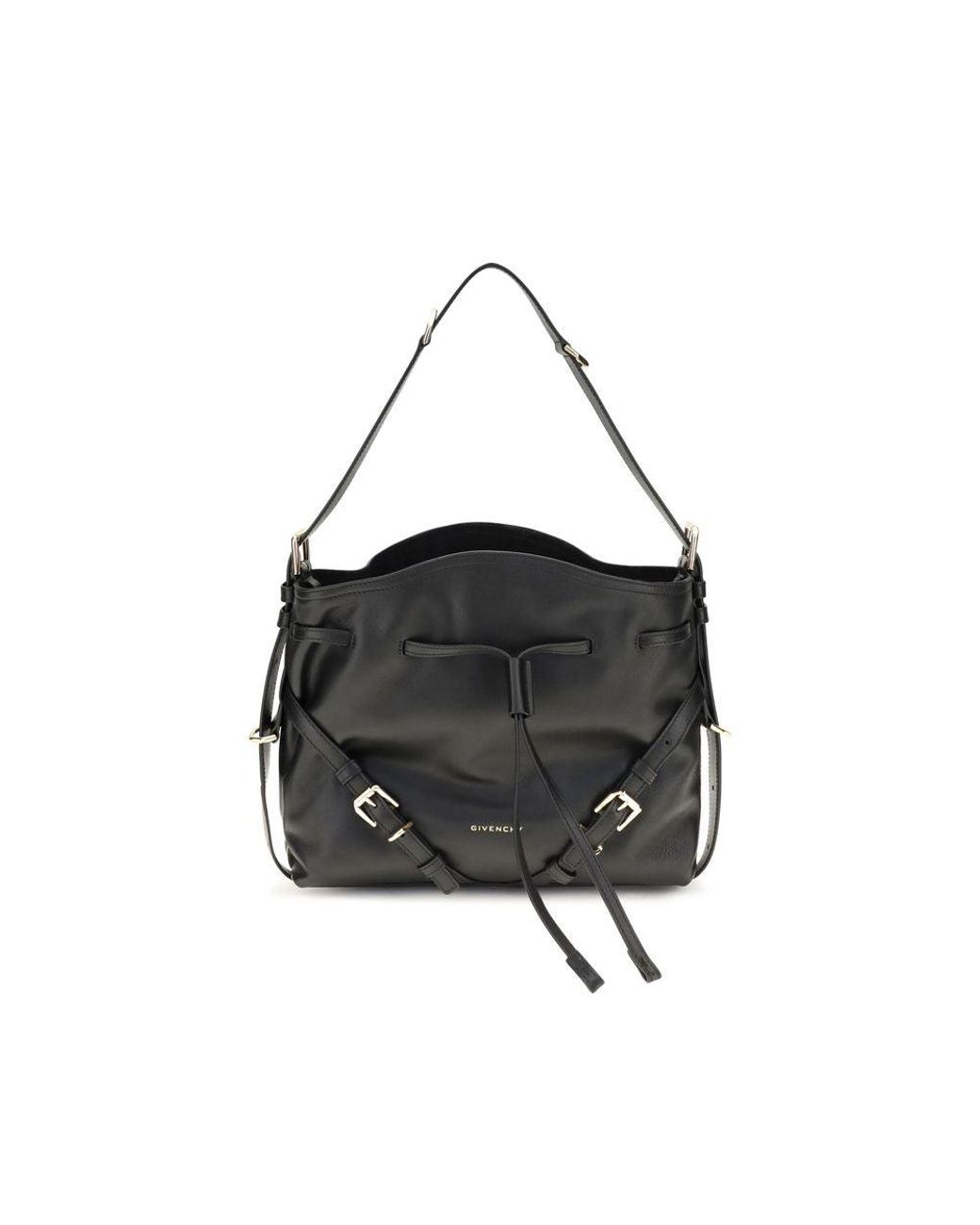 Givenchy Black Calf Leather Bos Taurus Backet Bag
