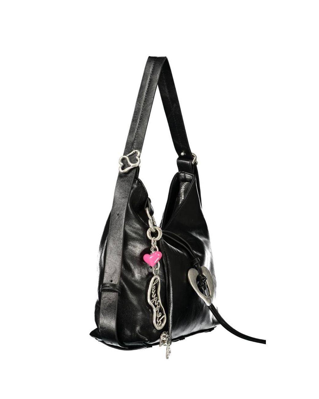 Desigual Black Nero Polyurethane 's Bag With Adjustable Shoulder Handle