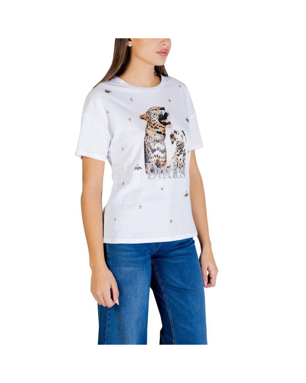 Liu Jo White Cotton T-Shirt