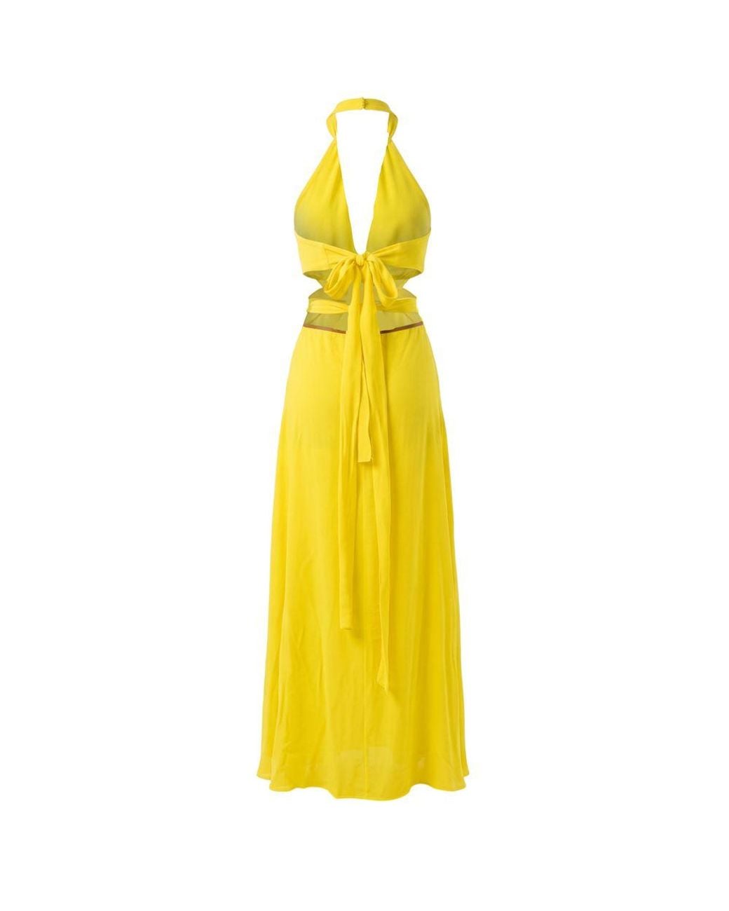 Trussardi Yellow Viscose Dress