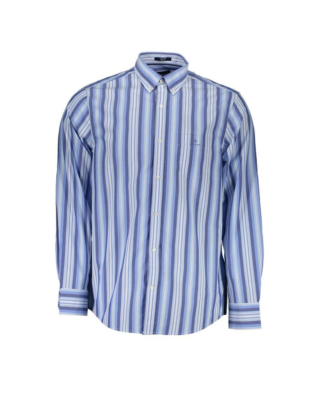 Gant Blue Cotton T-Shirt for men