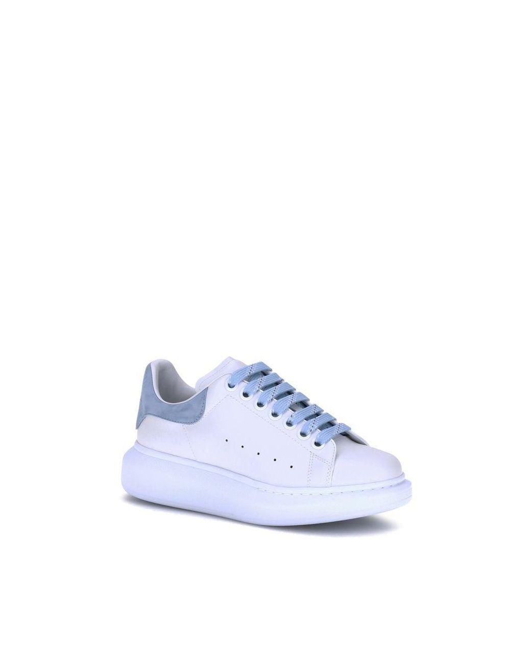 McQueen Blue Leather Sneakers
