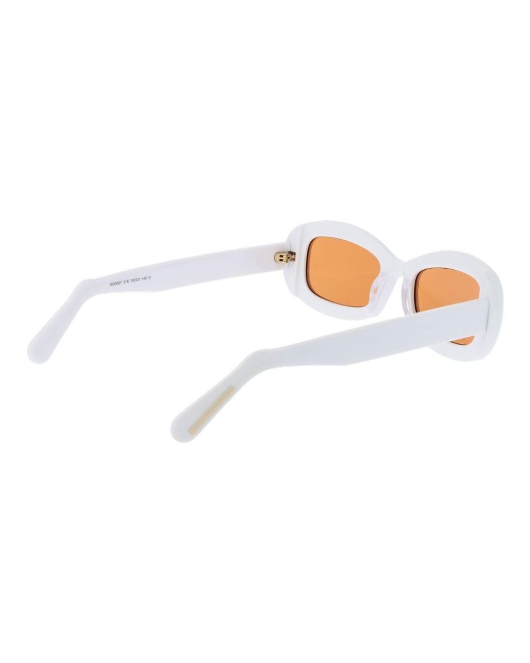 Gcds White Plastic Sunglasses