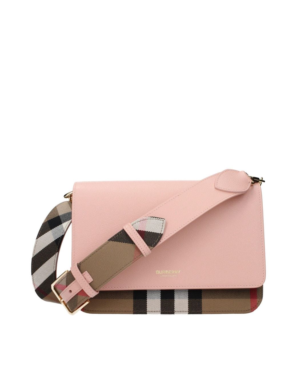 Burberry Pink Leather Crossbody Bag