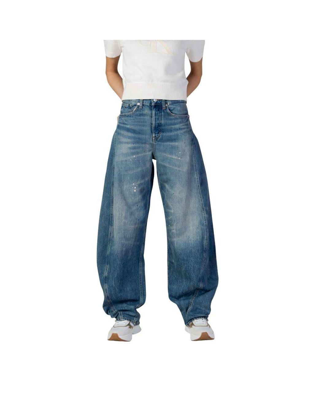 Tommy Hilfiger Blue Recycled Cotton Flared Jeans