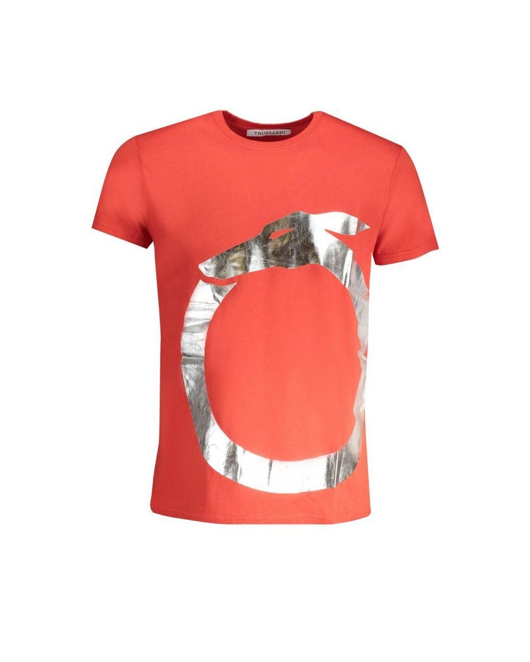 Trussardi Red Cotton T-Shirt for men