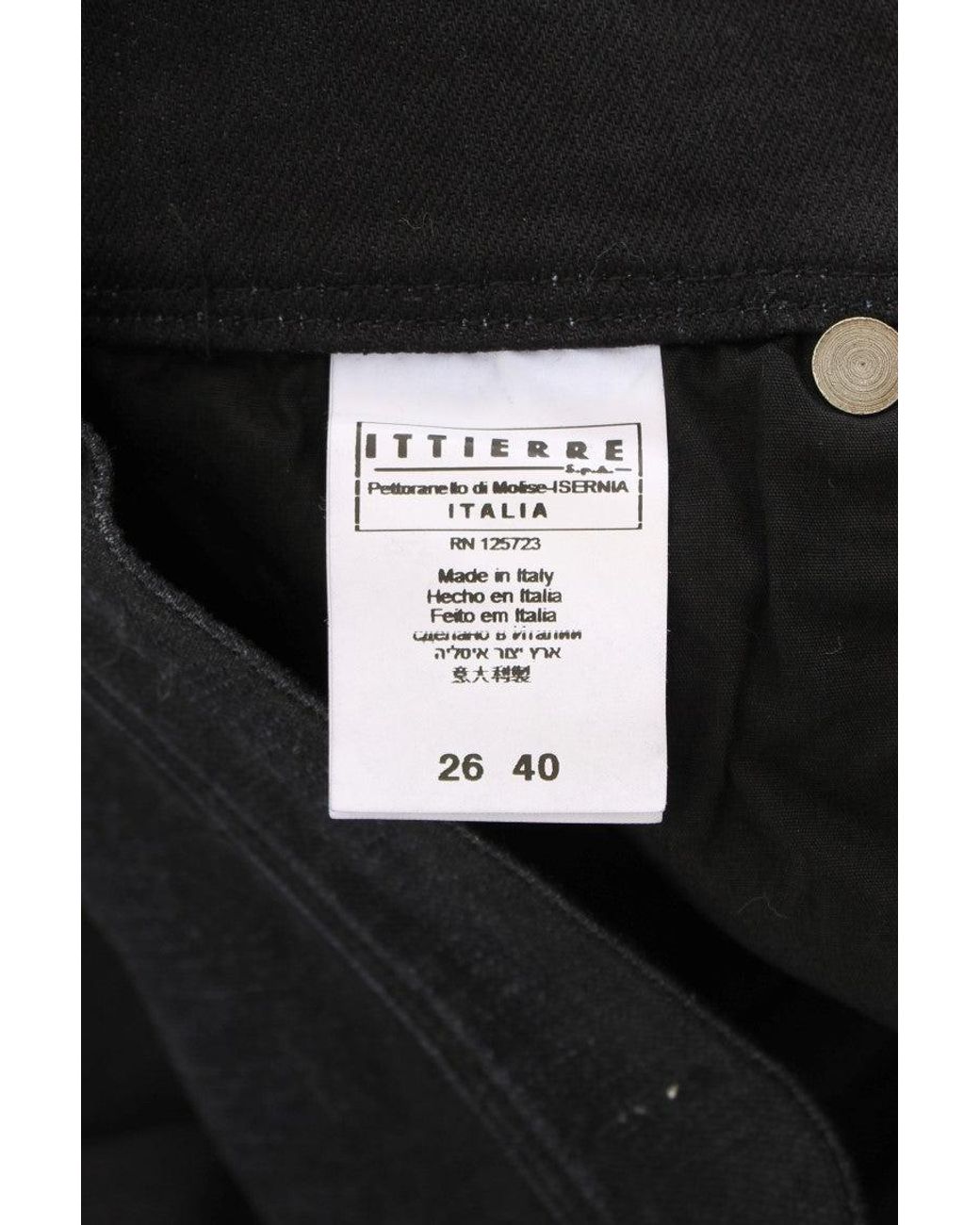 Ermanno Scervino Black Cotton Blend Slim Fit Bootcut Jeans