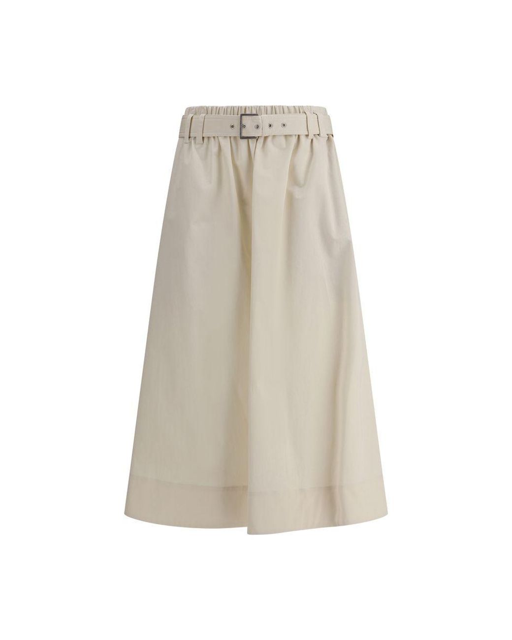 Brunello Cucinelli Natural Midi Skirts