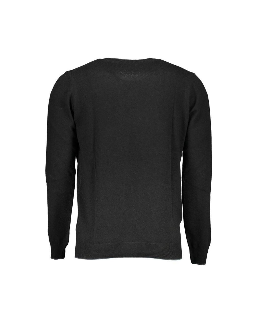 North Sails Black Wool Sweater for men