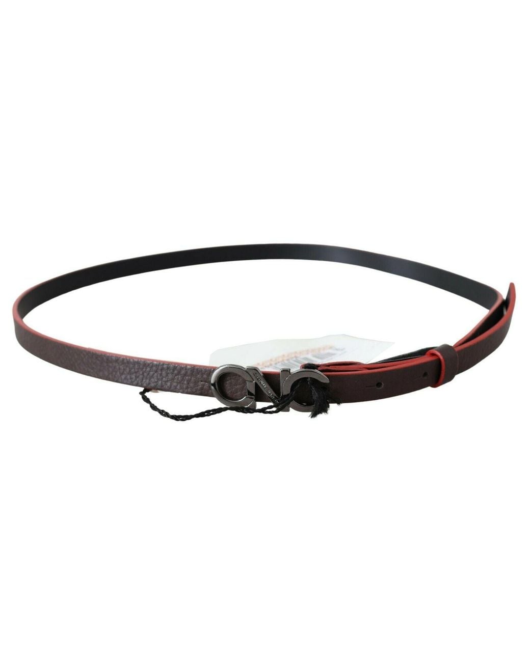 CoSTUME NATIONAL Black Italian Leather Fashion Belt
