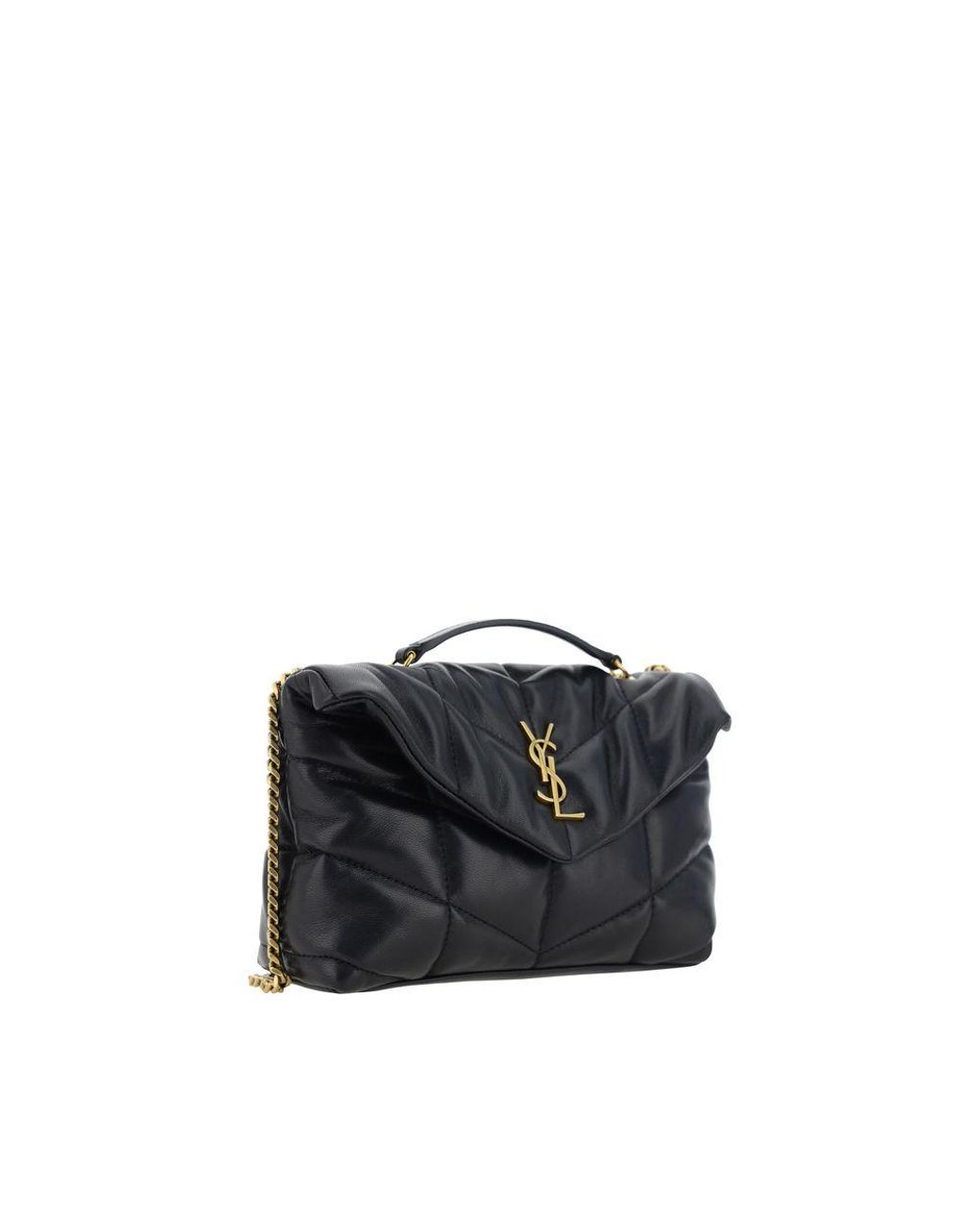 Saint Laurent Black Puffer Toy Shoulder Bag