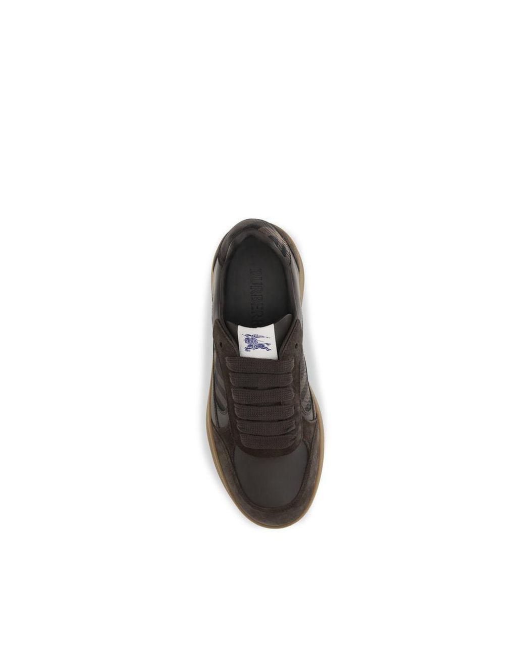 Burberry Multicolor Brown Calf Leather Bos Taurus Athletic Sneakers for men