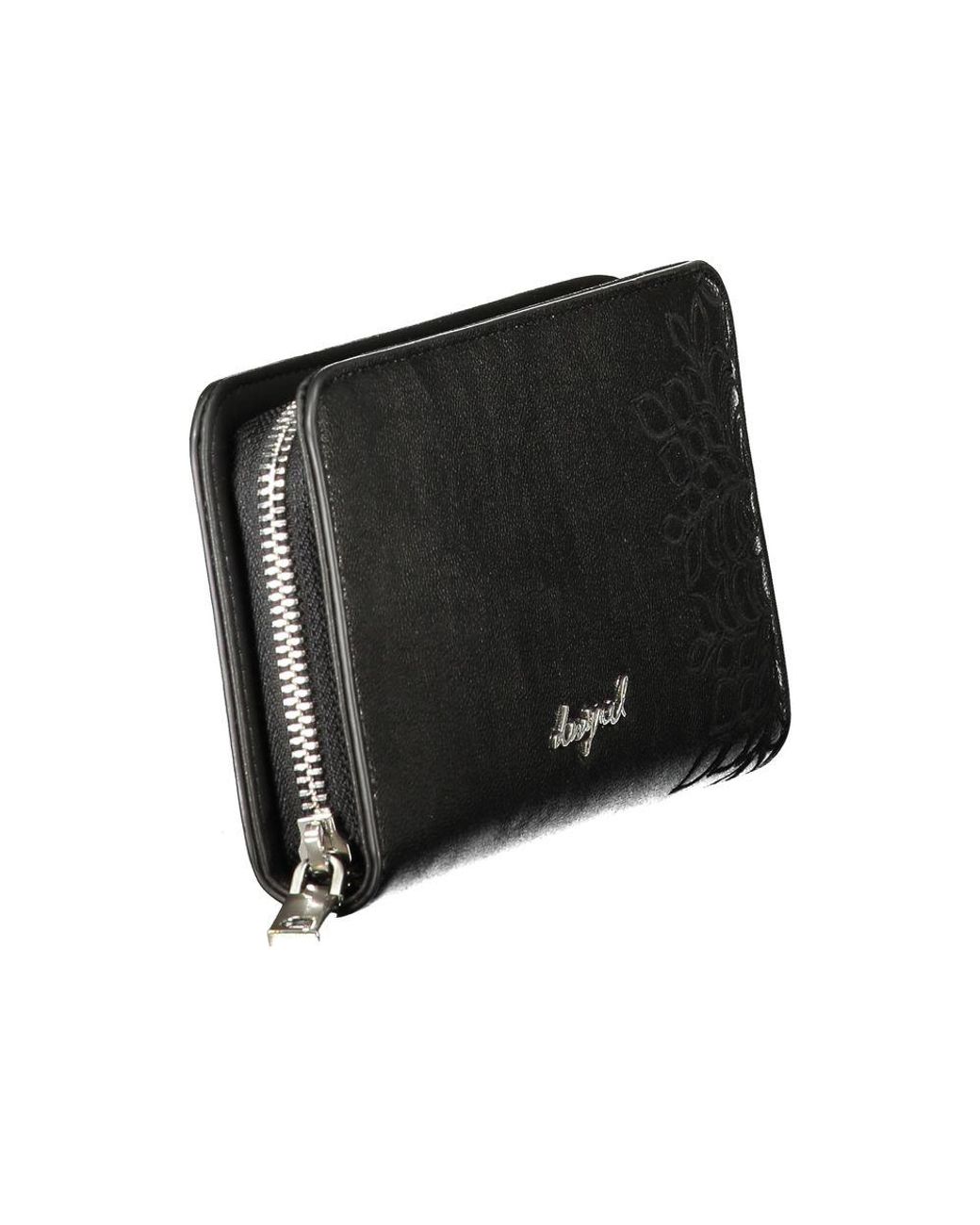 Desigual Black Nero Poliuretano Woman Wallet