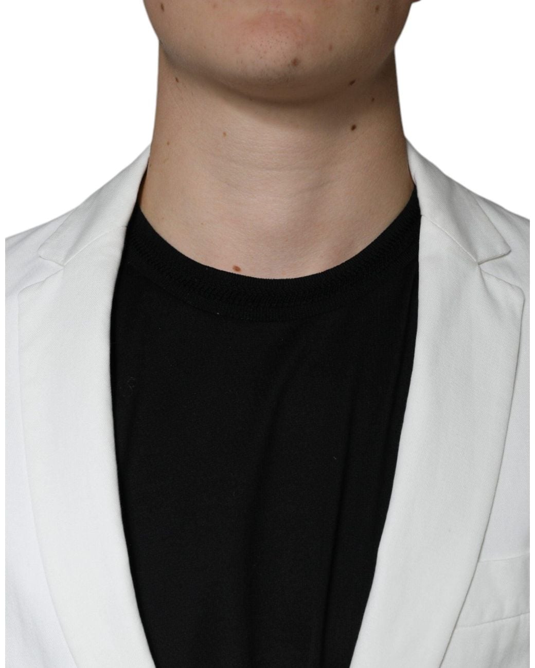 Dondup Gray White Single Breasted One Button Dress Formal Blazer for men