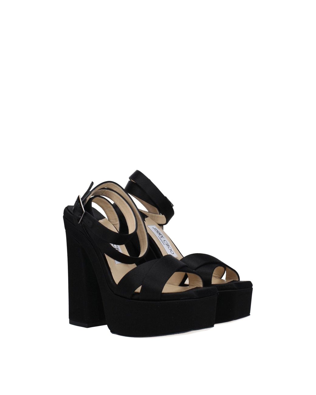 Jimmy Choo Black Satin Sandal for men