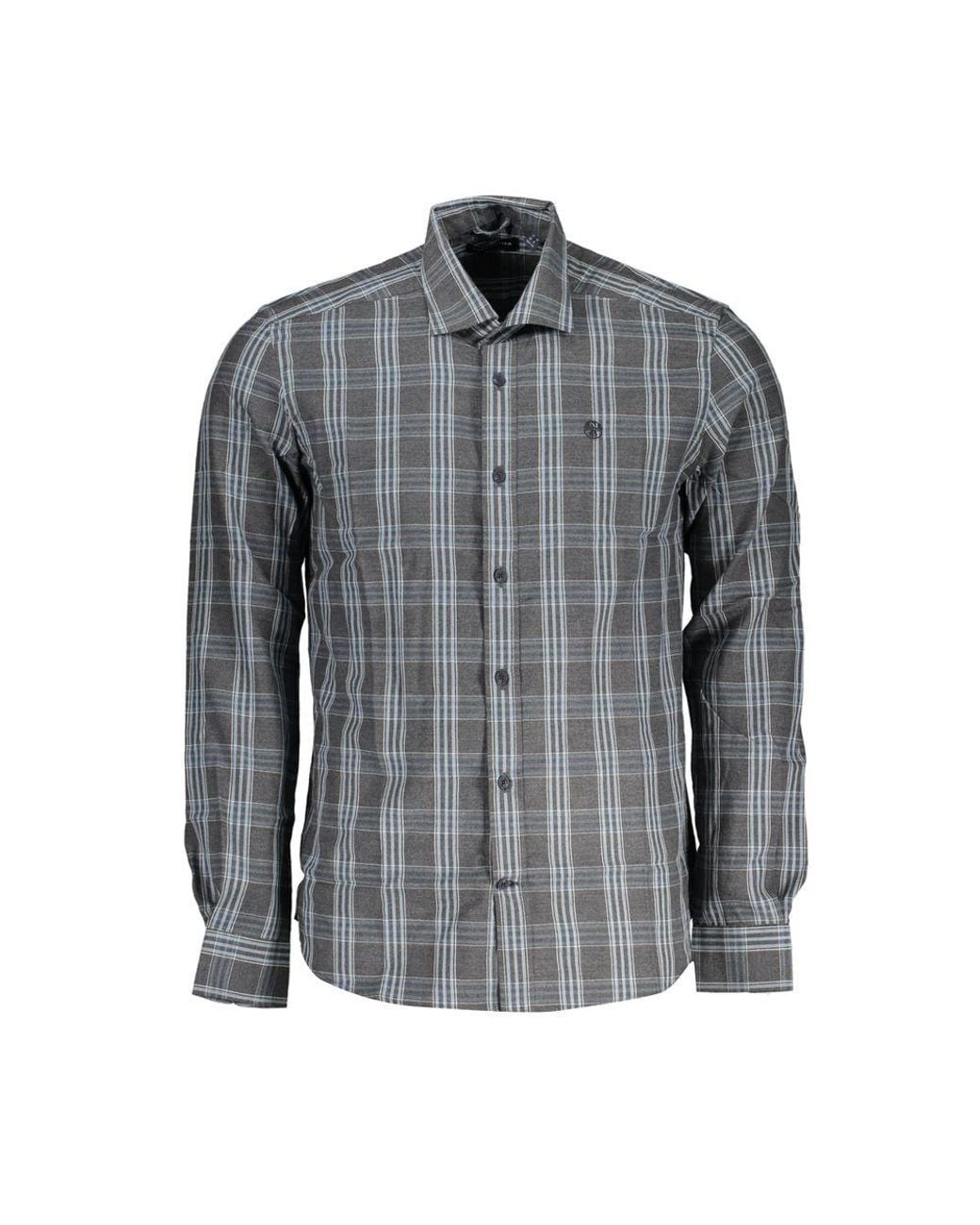 North Sails Gray Cotton Shirt for men