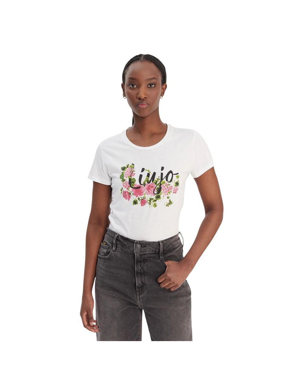 Liu Jo White Cotton T-Shirt