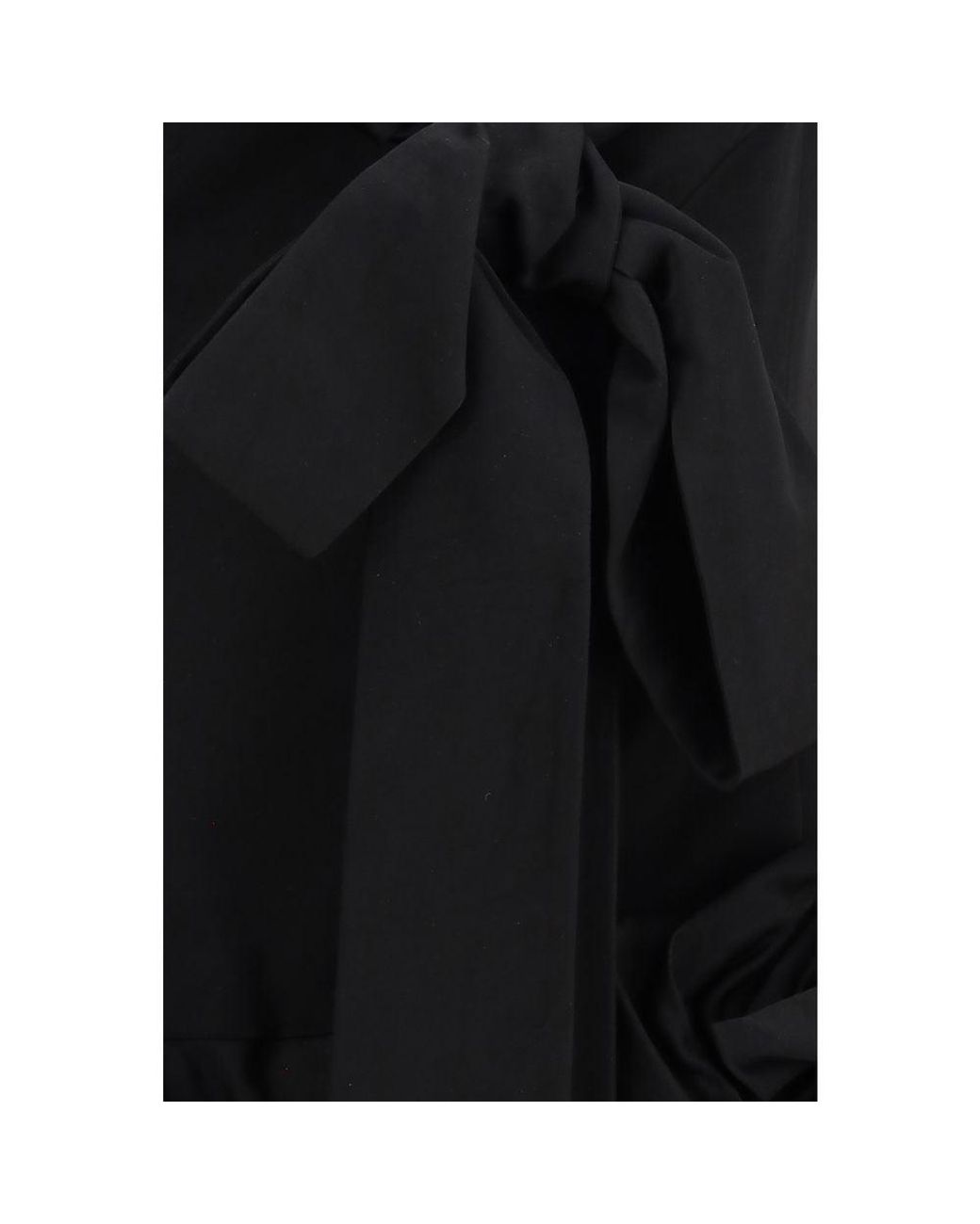 Magda Butrym Black Cotton Cocktail Dress