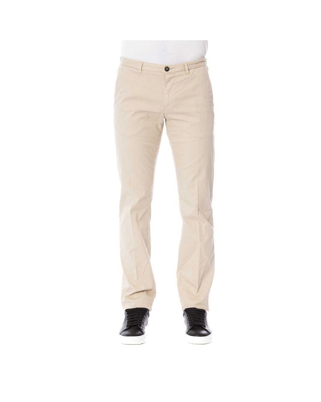 Trussardi Natural Beige Cotton Men Pants for men