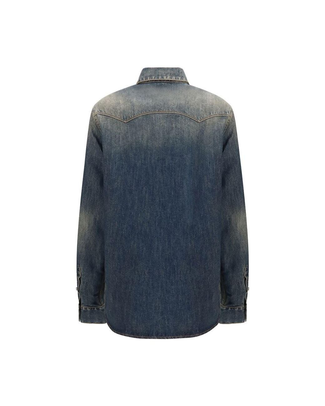 Fendi Blue Denim Shirt