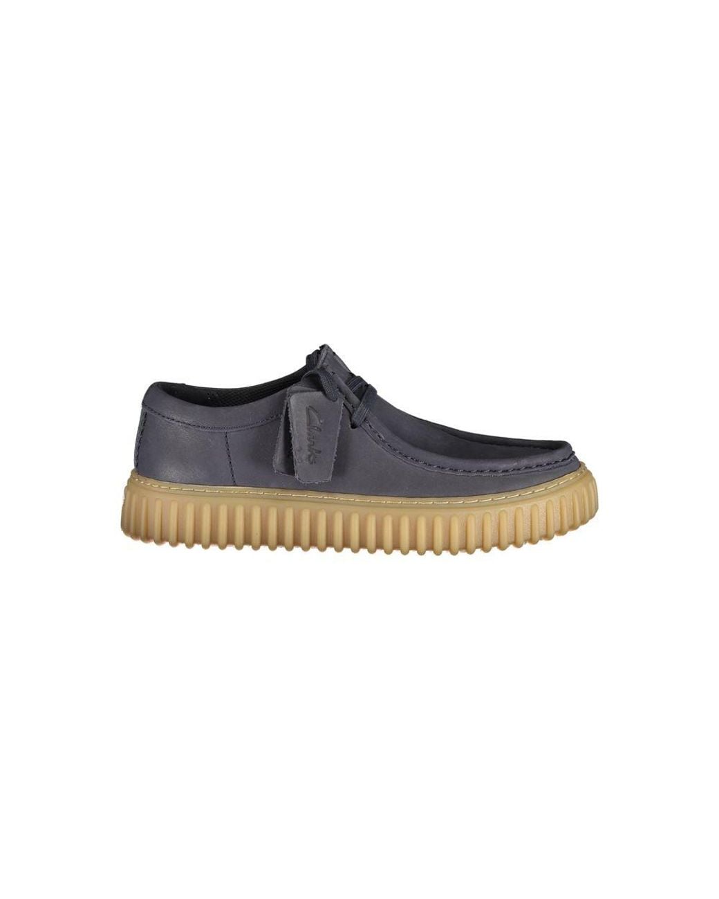 Clarks Blue Leather Men's Classic Shoe for men