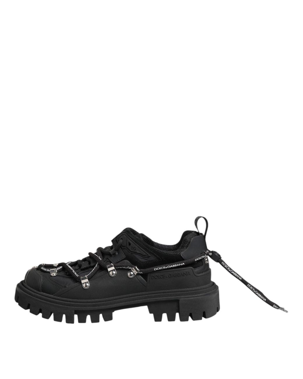 Dolce & Gabbana Black Lace-Up Boots for men