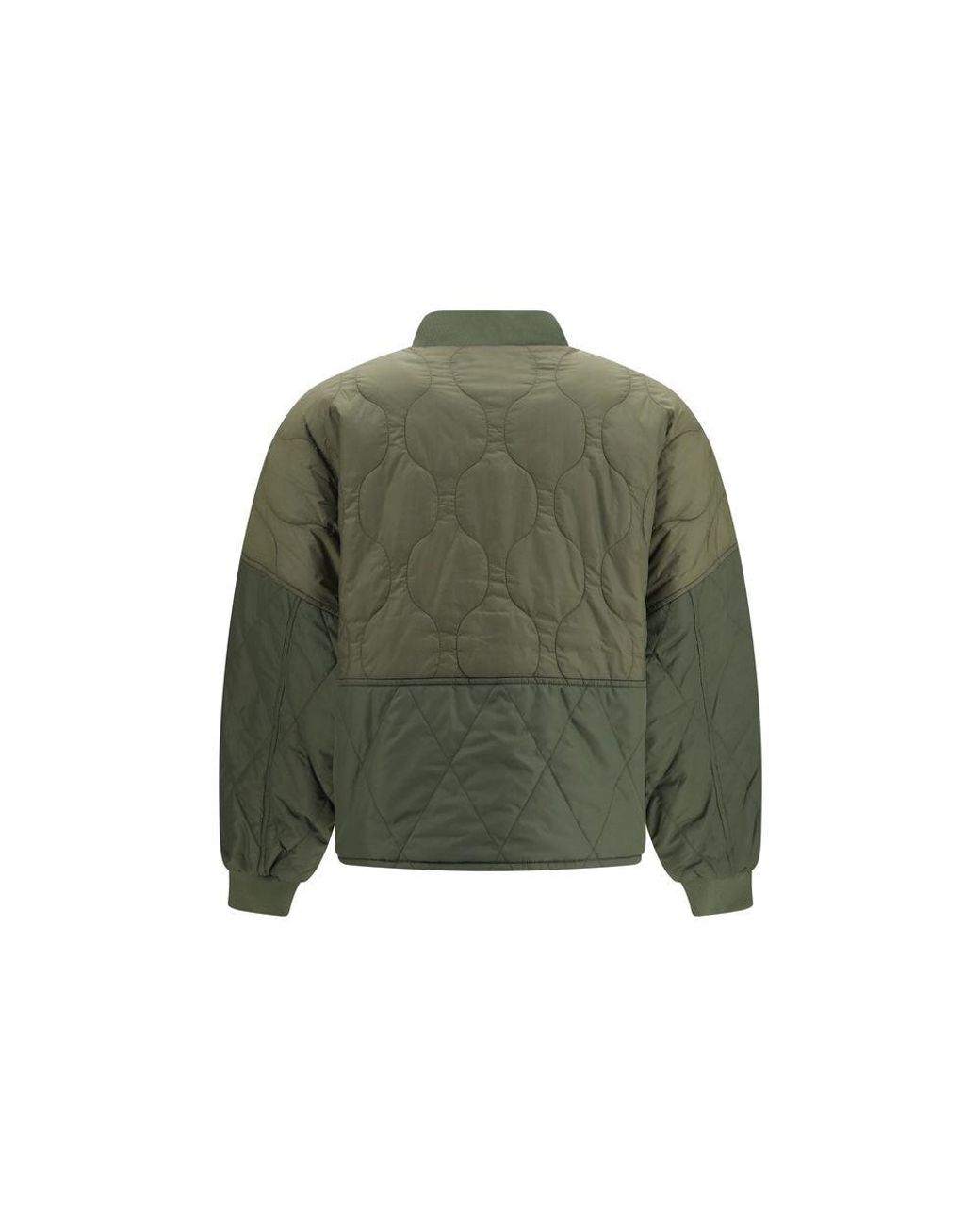 Barbour Green Bicolor Polyester Shell Jacket