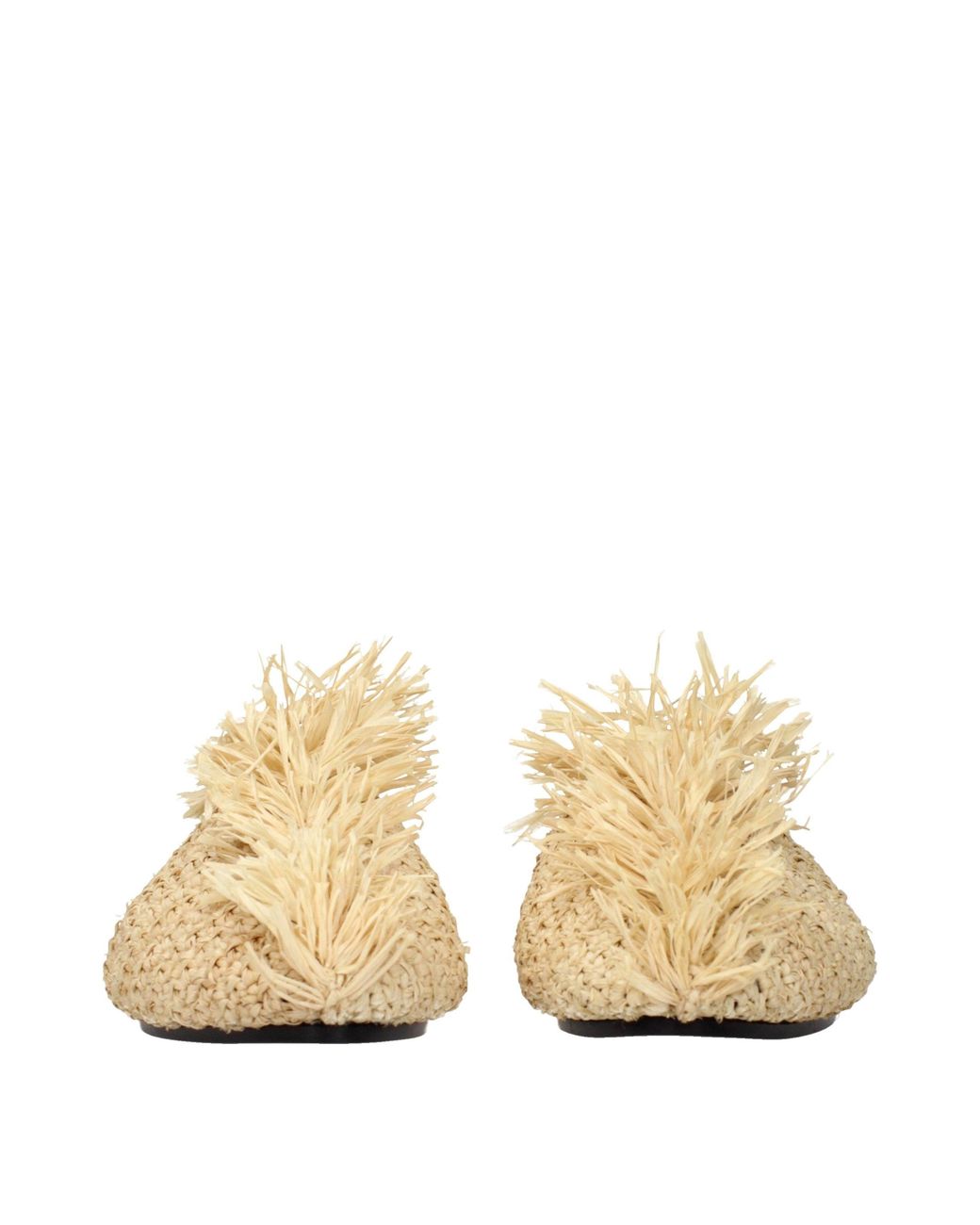 Jil Sander Natural Raffia Slippers
