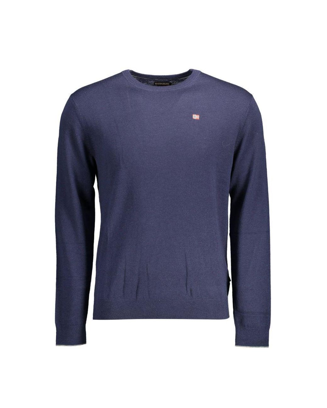 Napapijri Blue Wool Shirt for men