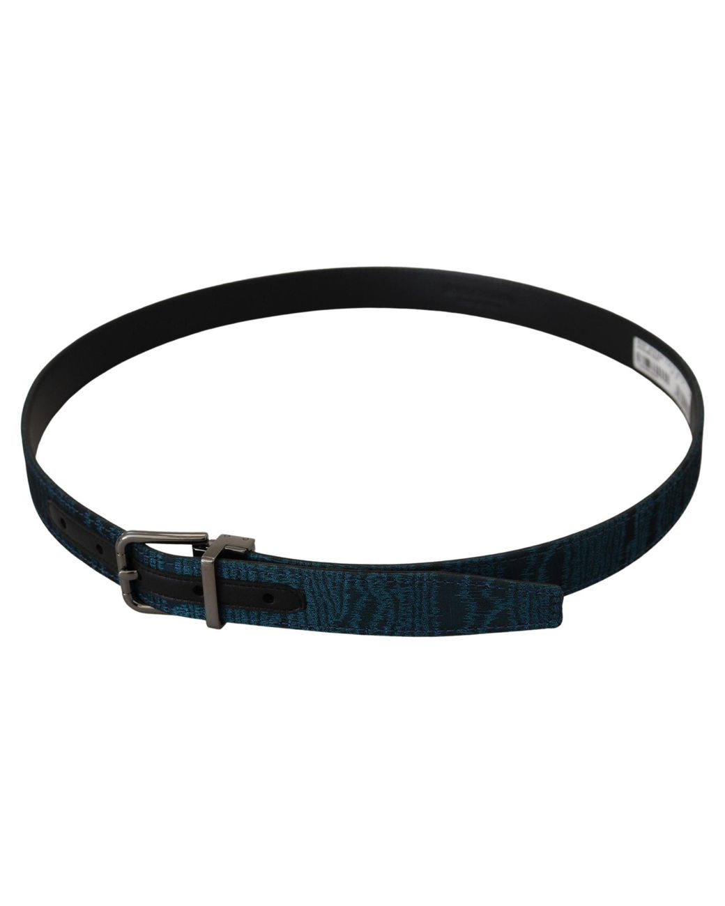 Dolce & Gabbana Black Elegant Jacquard Designer Belt for men