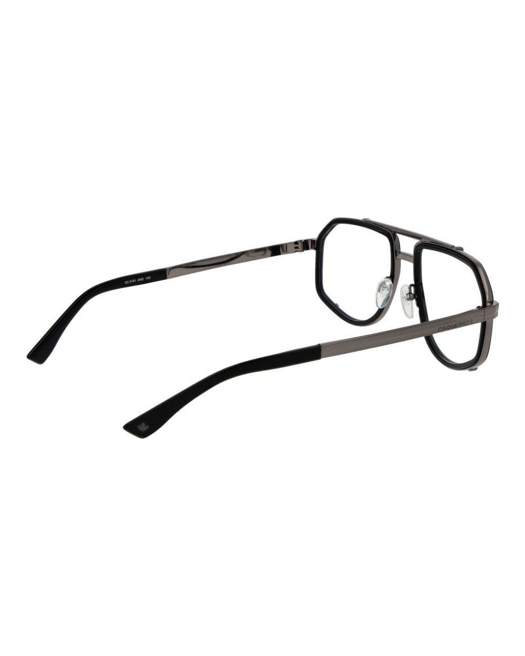 DSquared² Black Metal Glasses (Frames) for men