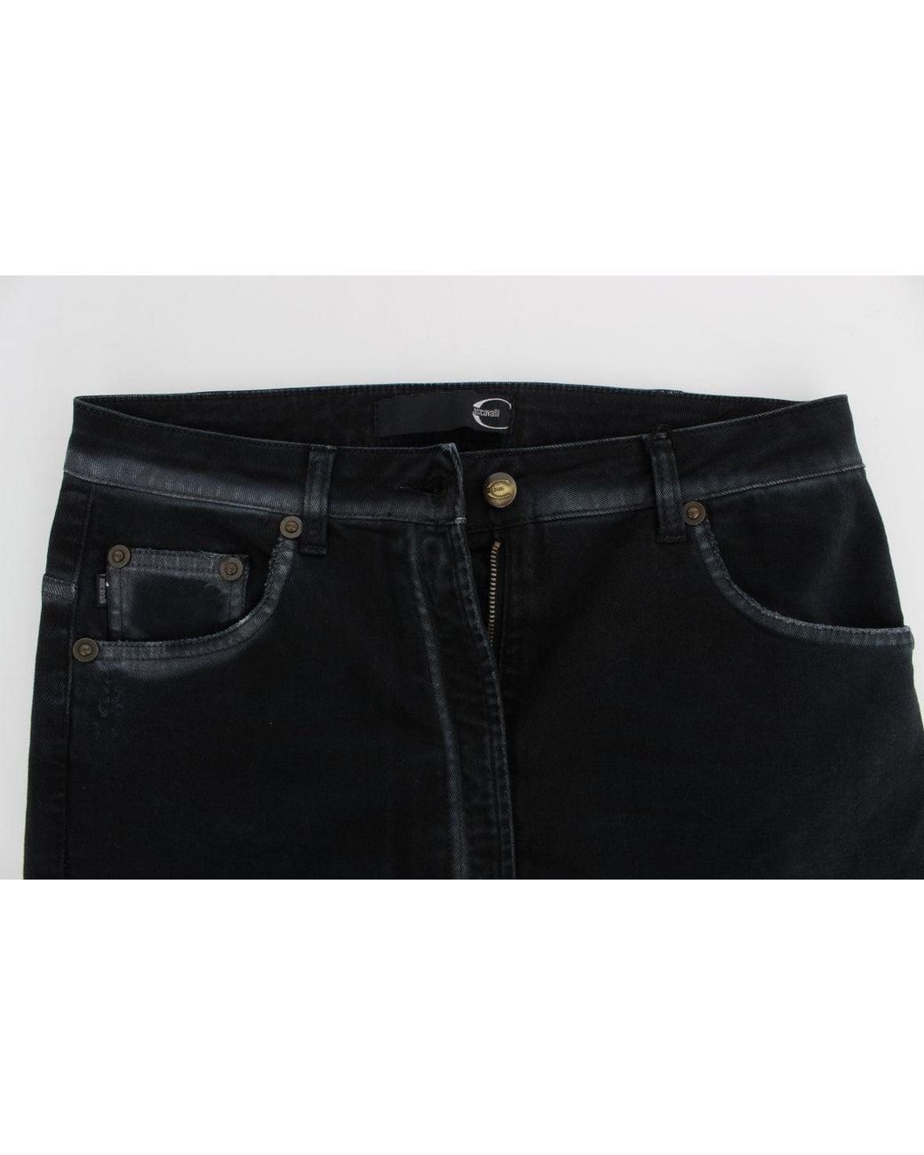 Just Cavalli Black Elevated Casual Chic Denim