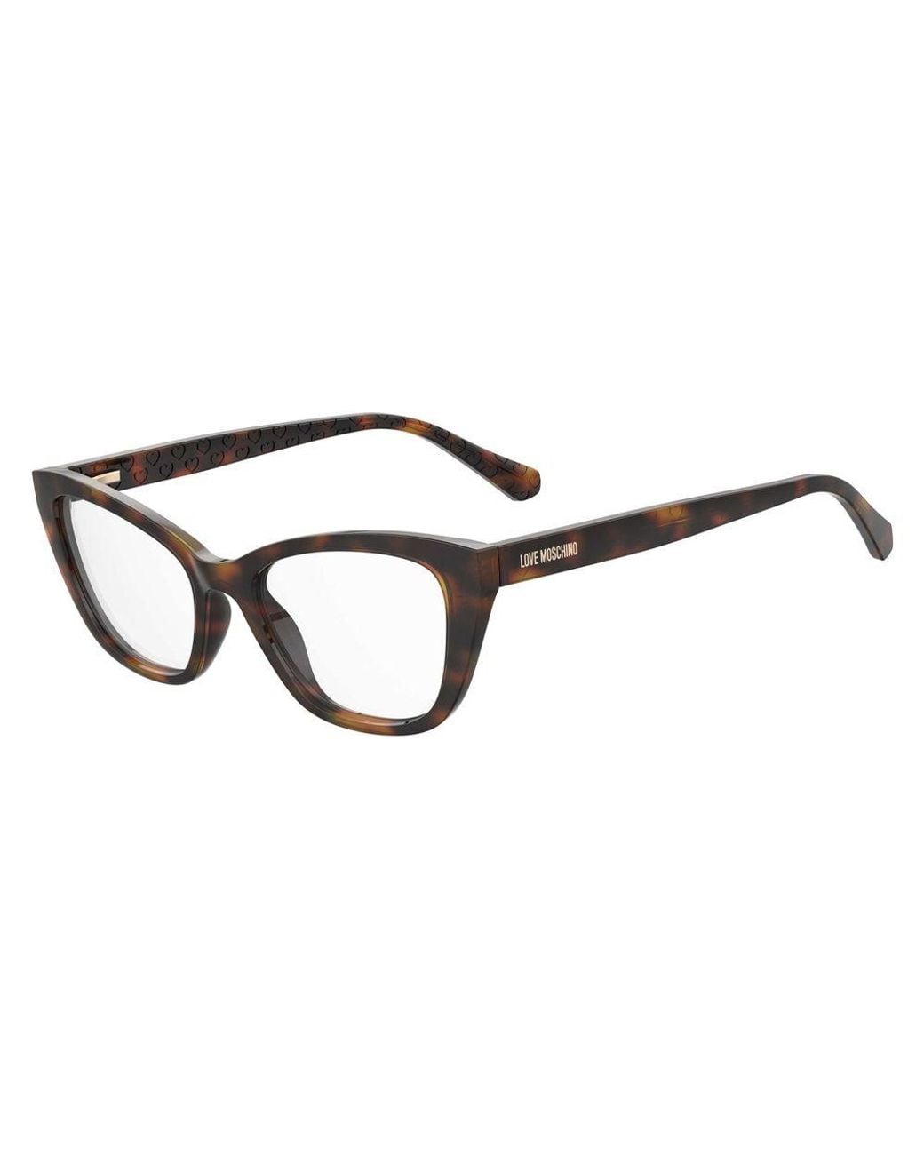 Love Moschino Black Brown Cellulose Propionate Glasses (frames)