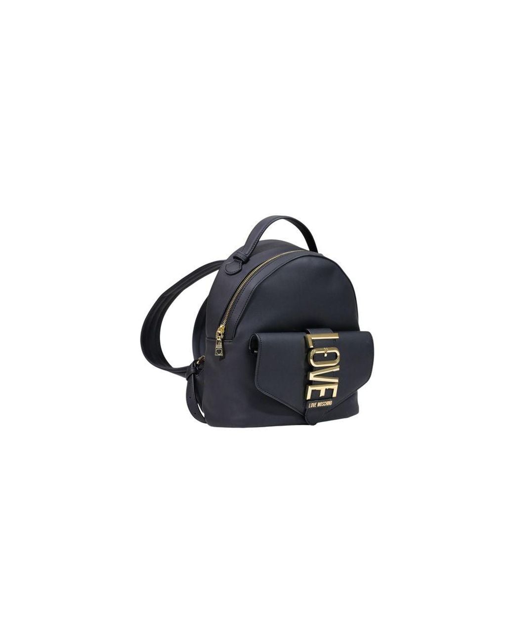 Love Moschino Blue Black Polyethylene Backpack