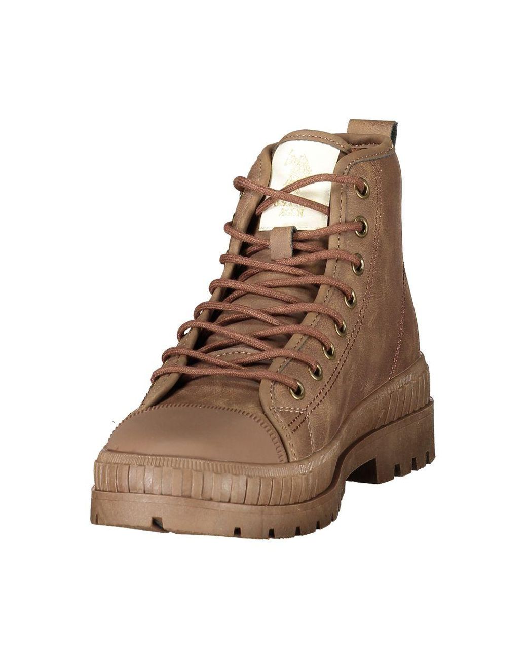 U.S. POLO ASSN. Brown Polyurethane Boot