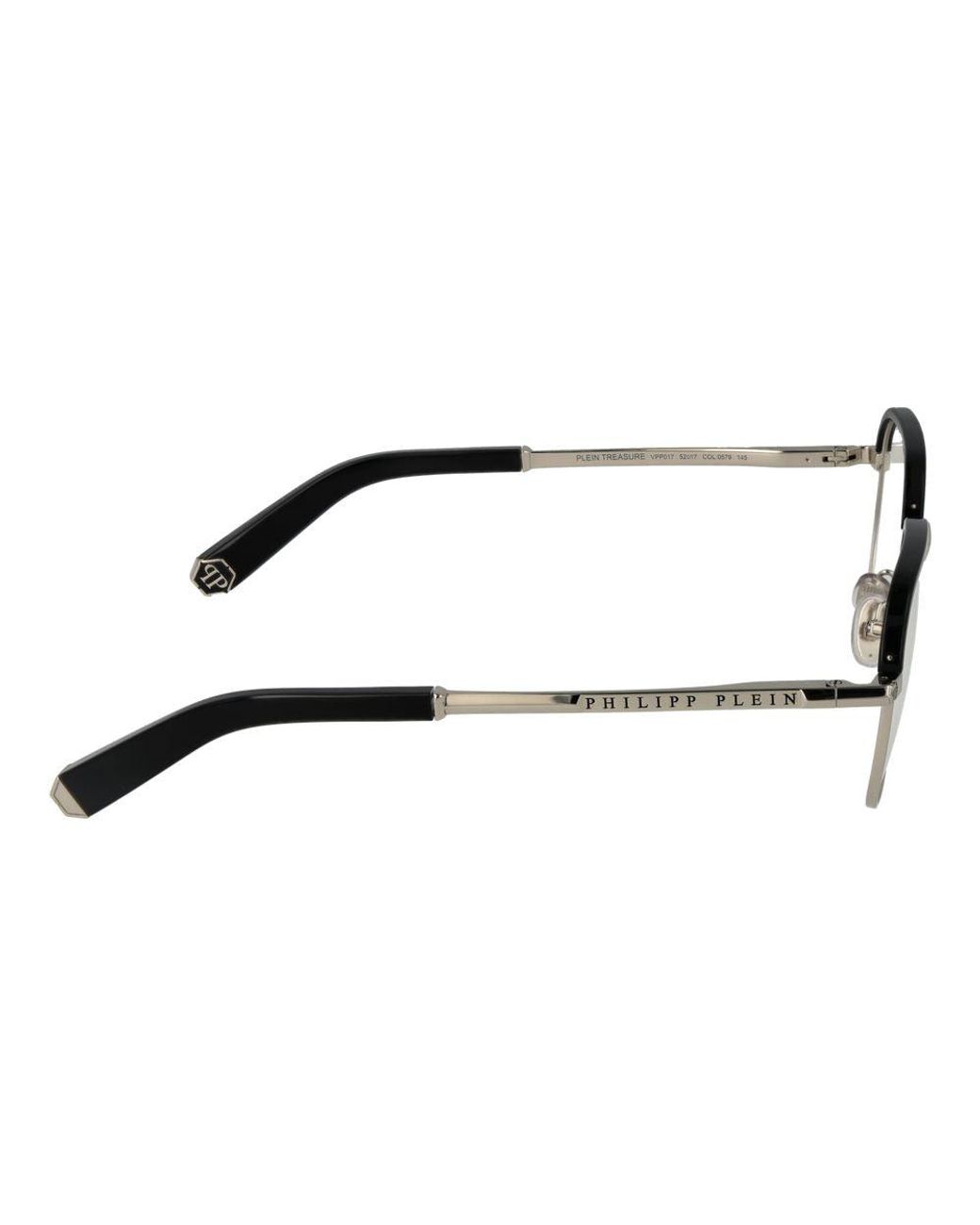 Philipp Plein Metallic Glasses for men