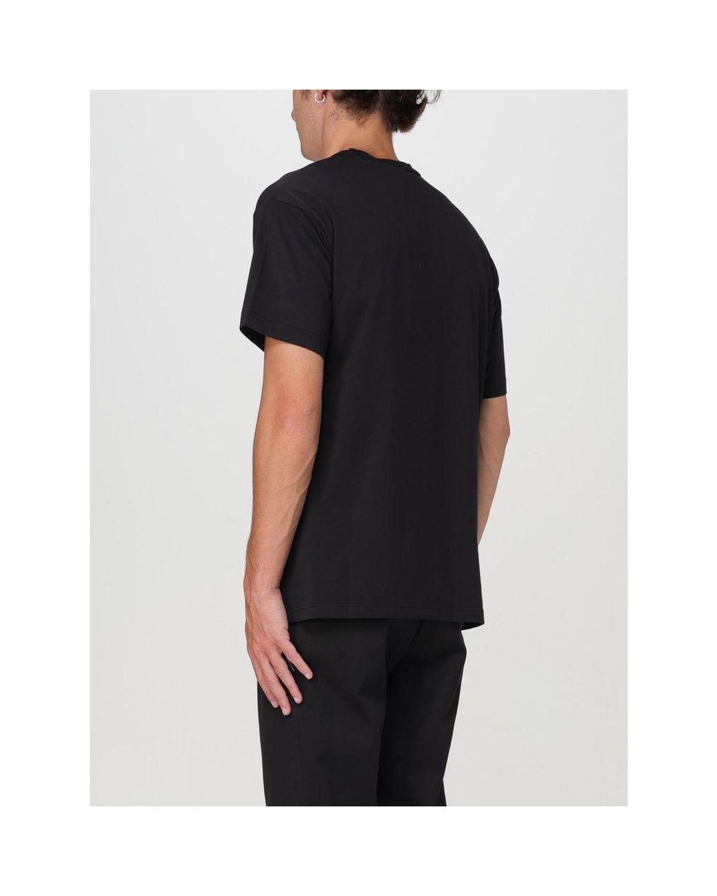 Versace Jeans Black Cotton T-Shirt for men